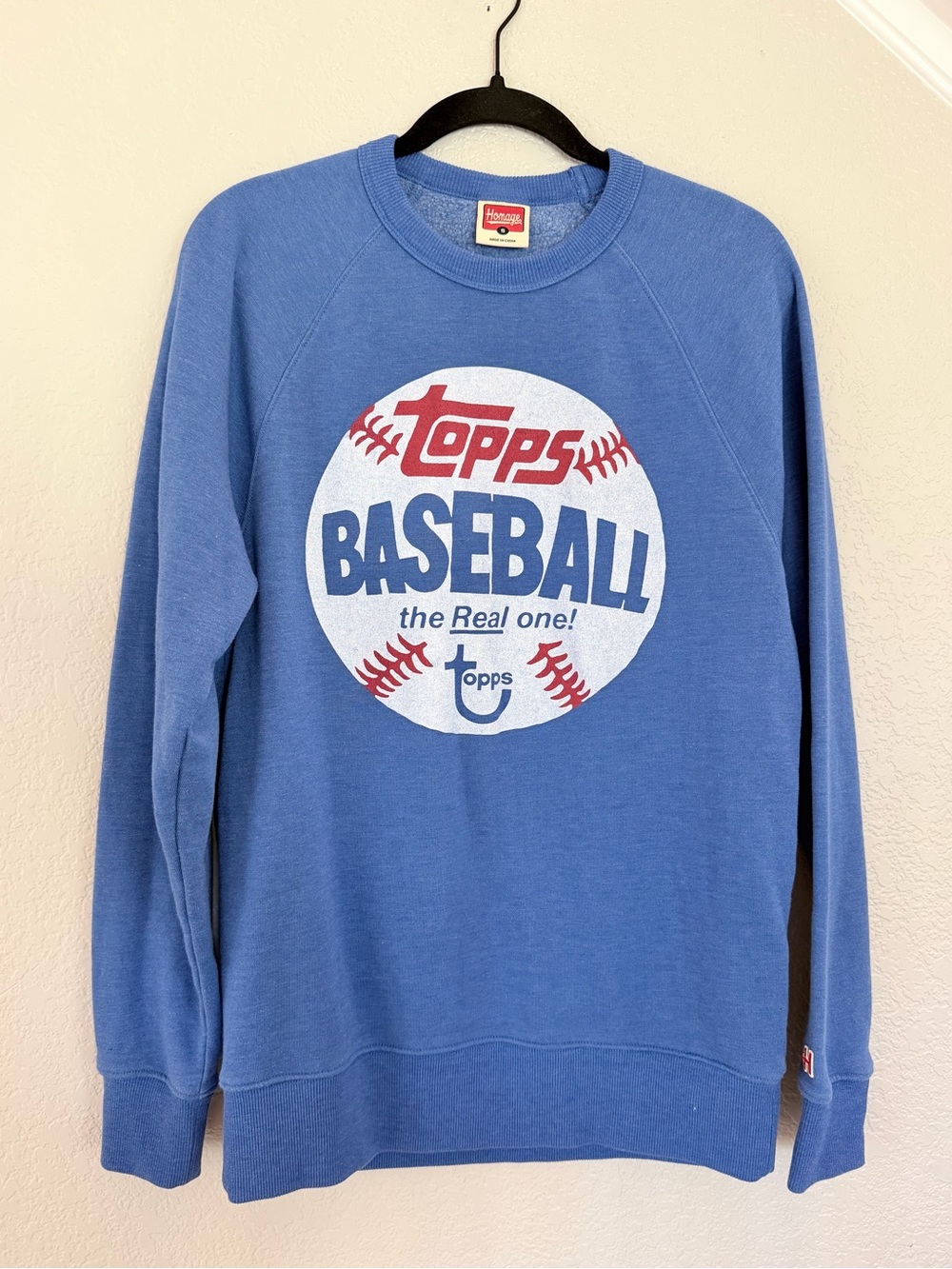 Homage Topps Baseball “The Real One” Crewneck Sweatshirt - Size S